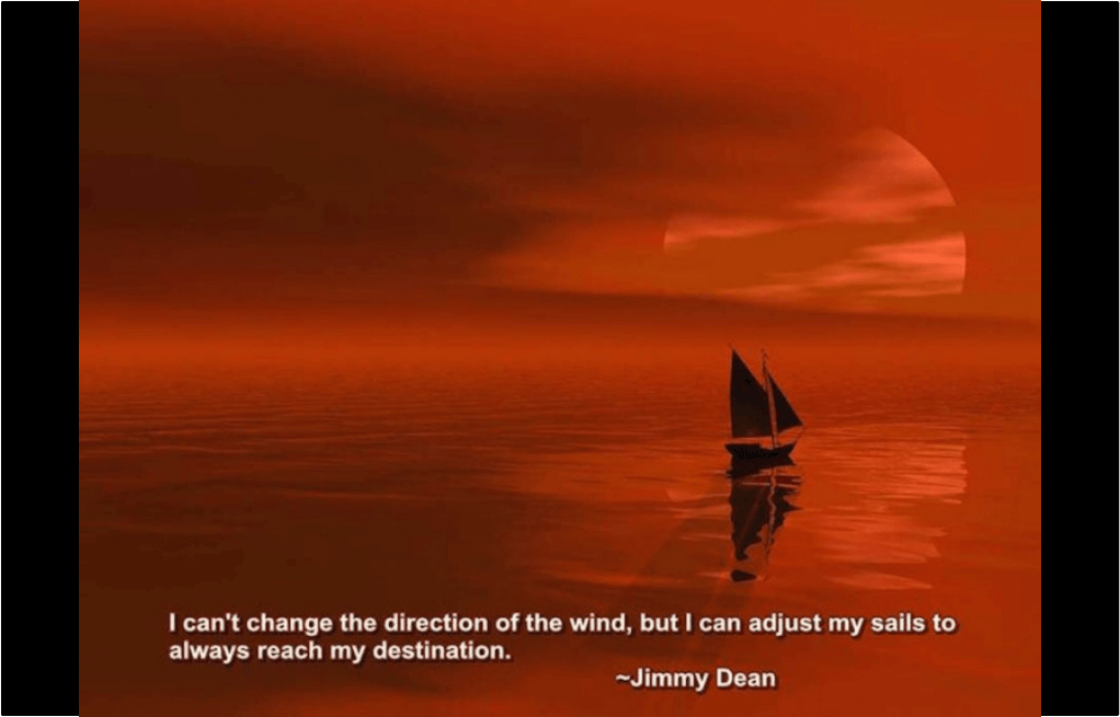 Adjust the direction of your sails